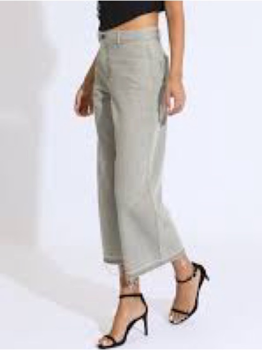 Re/Done Light Gray High-Rise Jeans